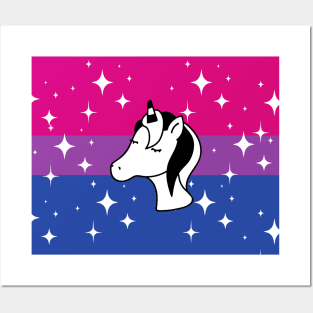 Bisexual Sparkle Unicorn Posters and Art